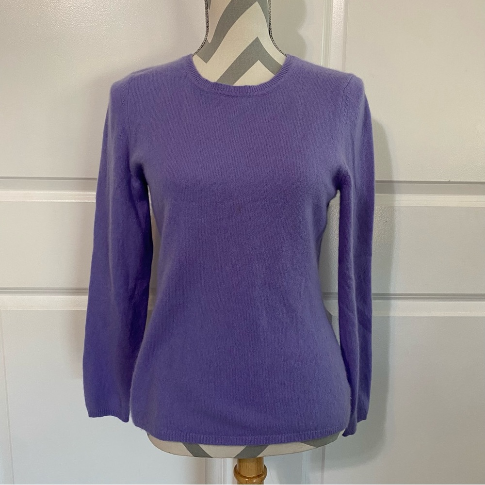 Lord & Taylor Cashmere Large Purple Sweater